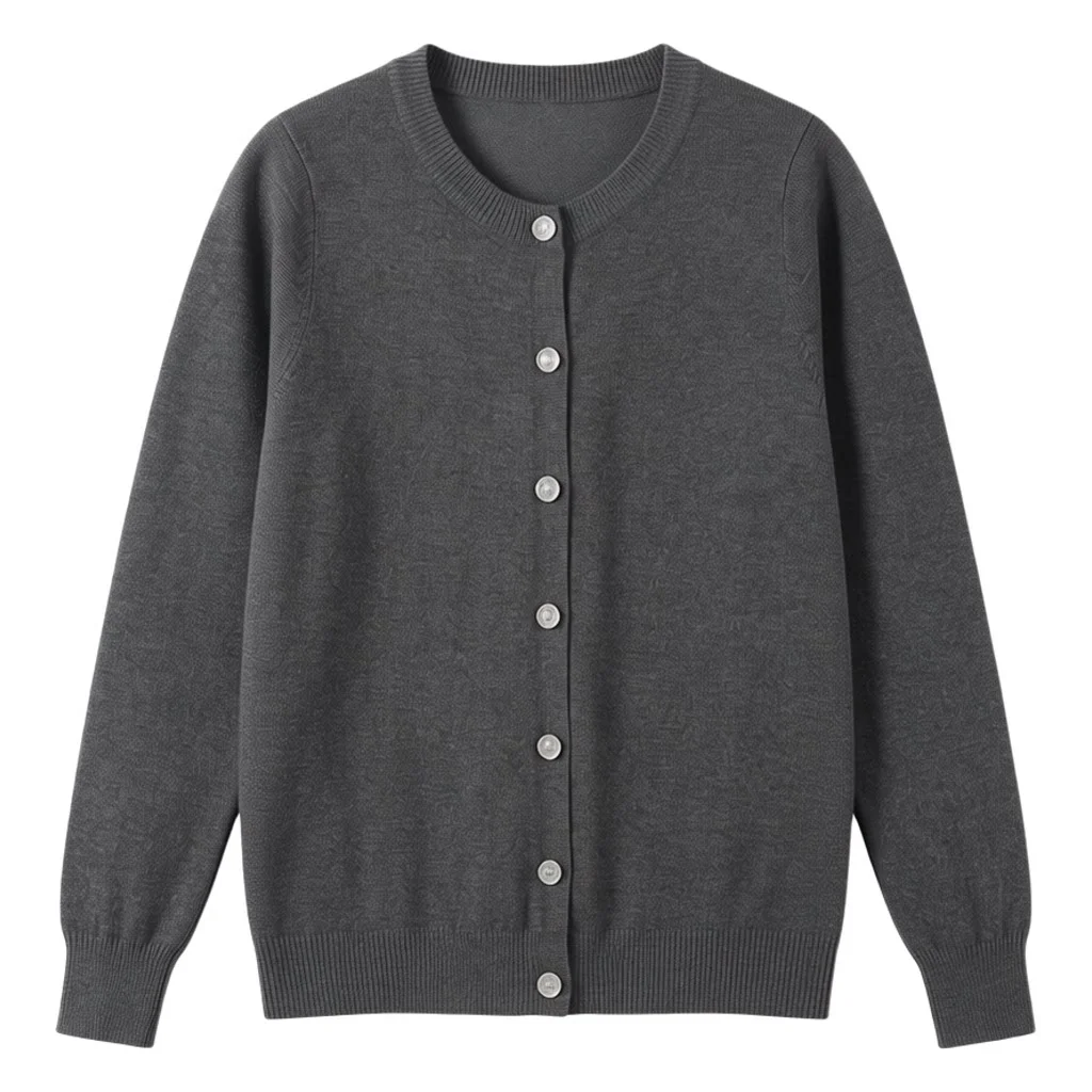 Cropped Blouses Cardigan Female Knitted Ladies Sweaters Crochet Top Black Women's Coat Spring 2026 Jersey Clothing Outerwear