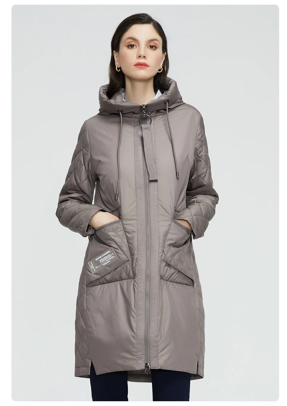 GASMAN 2022 New trench Coat female Women's spring jacket Autumn coat women long parka outwear Slim fashion casual Jackets 21150