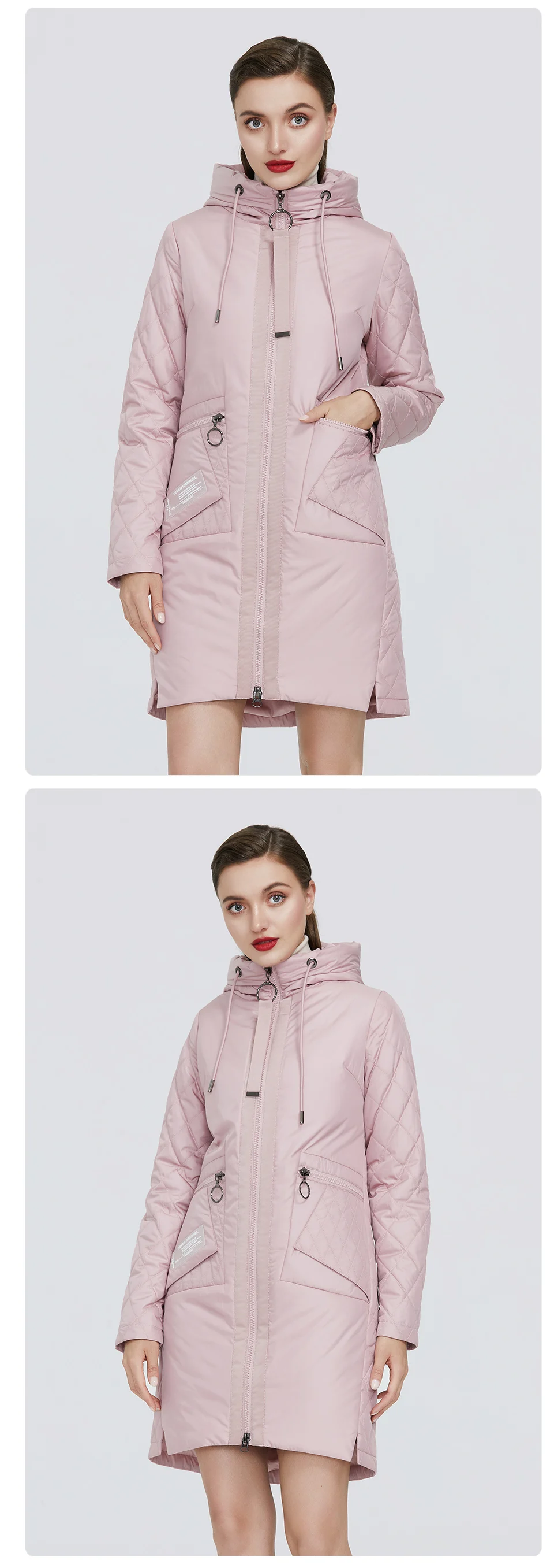GASMAN 2022 New trench Coat female Women's spring jacket Autumn coat women long parka outwear Slim fashion casual Jackets 21150