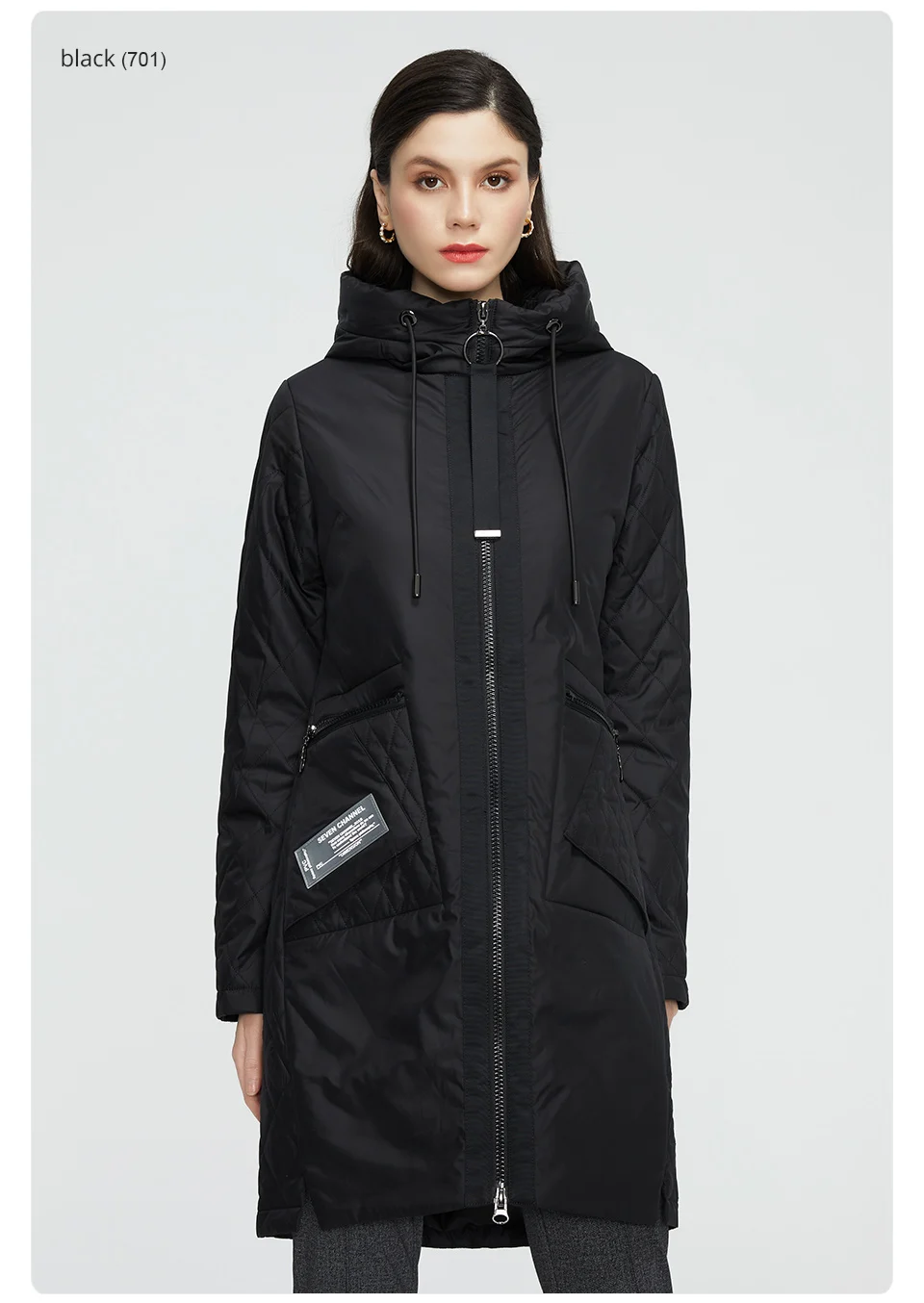 GASMAN 2022 New trench Coat female Women's spring jacket Autumn coat women long parka outwear Slim fashion casual Jackets 21150