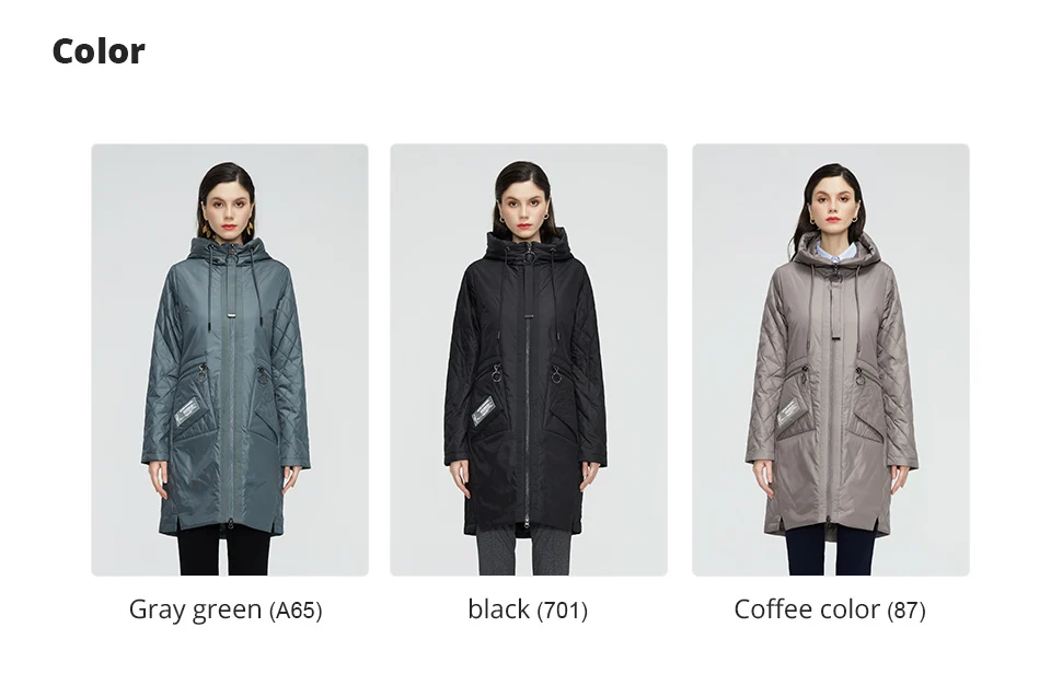 GASMAN 2022 New trench Coat female Women's spring jacket Autumn coat women long parka outwear Slim fashion casual Jackets 21150
