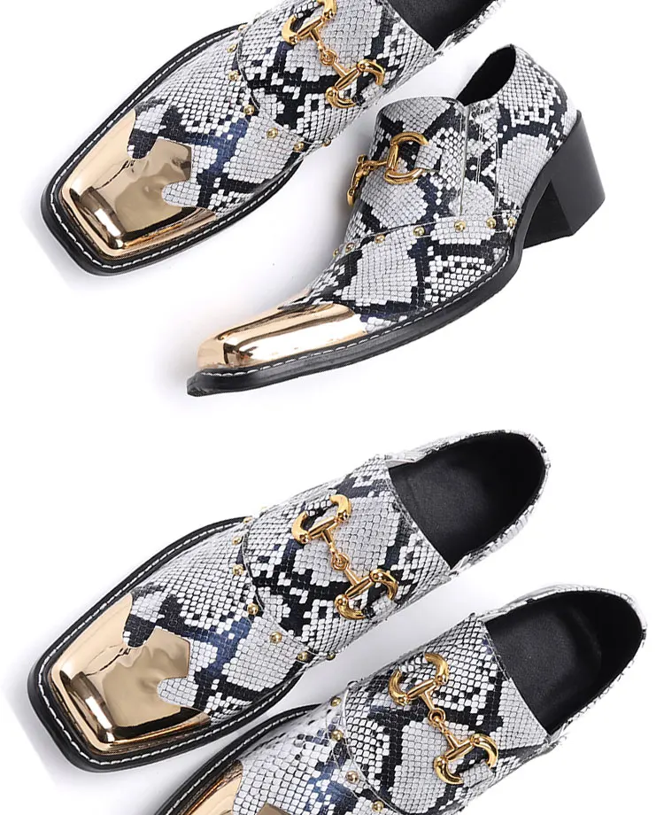Men's Genuine Leather High‑Heel Height‑Increase Dress Shoes Luxury Business Casual Footwear For Spring Banquet Social Wedding Oc