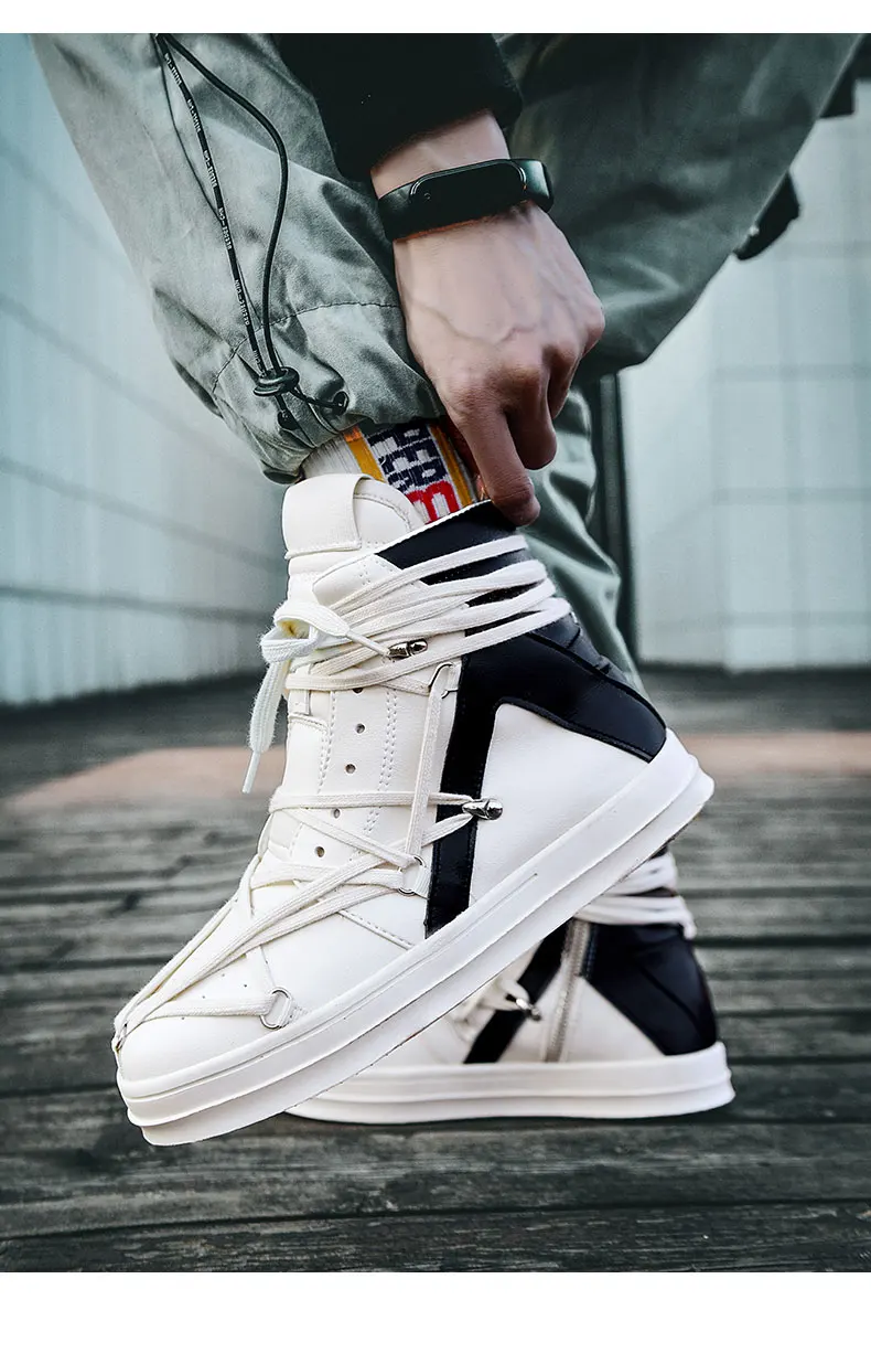 2023 High Quality Mens Casual Shoes Orange Luxury Designer Sneakers Men Lace Up High Street Fashion Trendy Men Platform Trainers