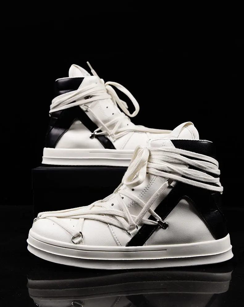 2023 High Quality Mens Casual Shoes Orange Luxury Designer Sneakers Men Lace Up High Street Fashion Trendy Men Platform Trainers