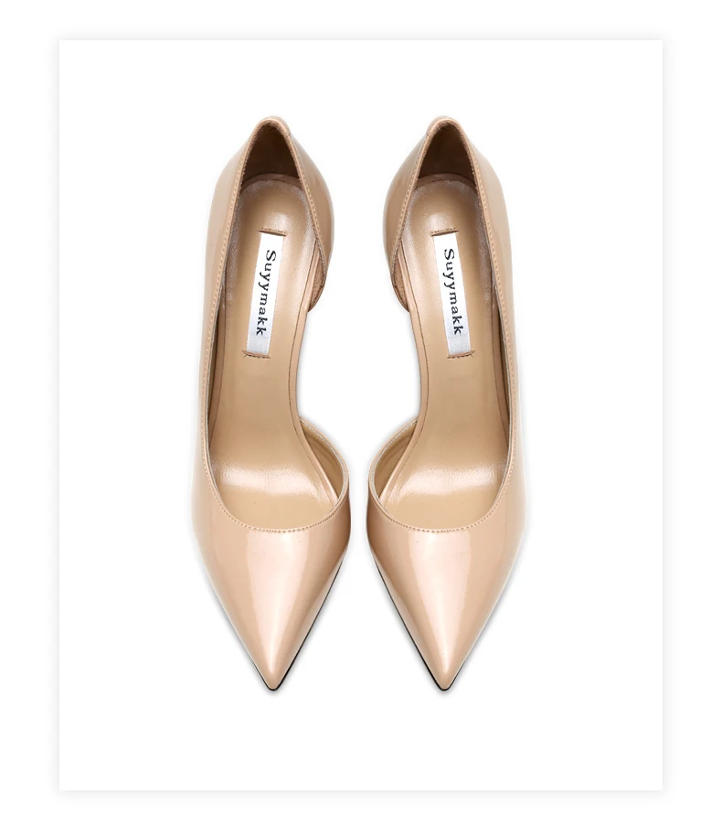Heels For Women 2026 Genuine Leather Luxury Women's Pumps Spring High Heels Shoes Classics Pumps Fashion Pointed Toe Elegant 8cm