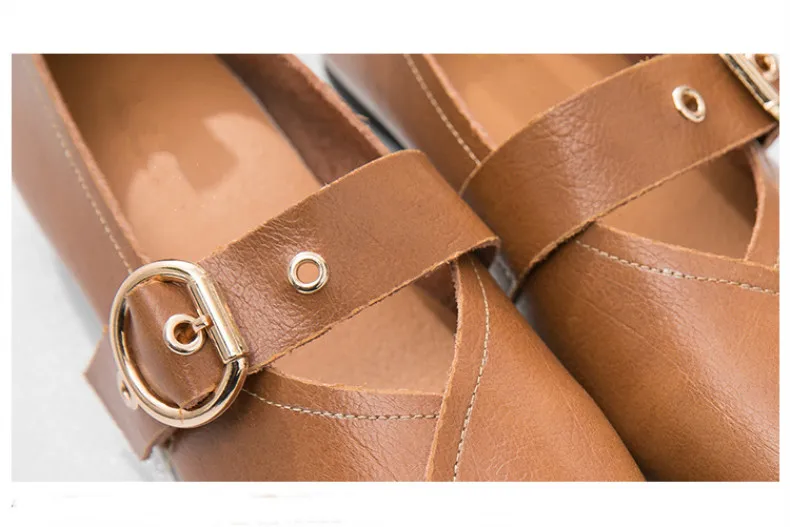 AIYUQI Casual Women Shoes 2026 Spring New Genuine Leather Mother Flat Shoes Big Size 41 42 43 Square Soft Bottom Women Shoes