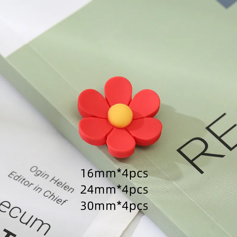 Best Selling Hole Shoes Charms Ready To Put on White Daisy Sunflower Combination Suit Shoe Buckle Girlish Shoes Accessories New