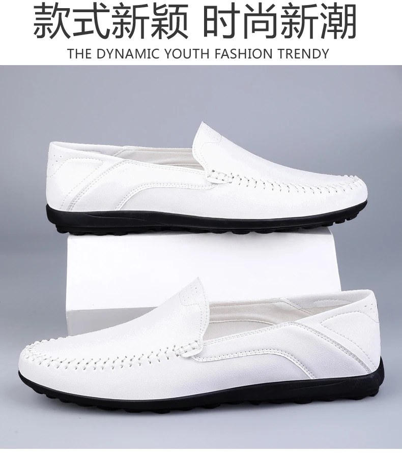 Luxury Leather Men Shoes Casual 2026 Italian Soft Men Loafers Handmade Moccasins Breathable Slip on Boat Shoes Zapatos Hombre