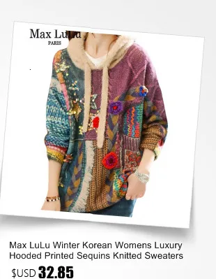 Amax luluE 2024 Luxury Warm Knitwear Fall Women Printed Loose Fashion Hooded Cardigans Ladies Classic Leisure Oversized Sweaters