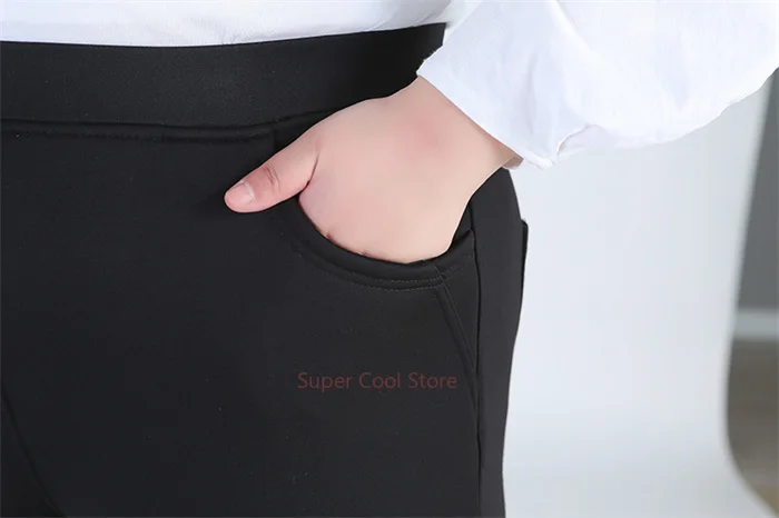High Waist Winter Fleece Plus Size 140KG Women Pants 9XL 8XL 7XL 6XL 5XL High Stretched Warm Oversized Slim Fit Elegant Trousers