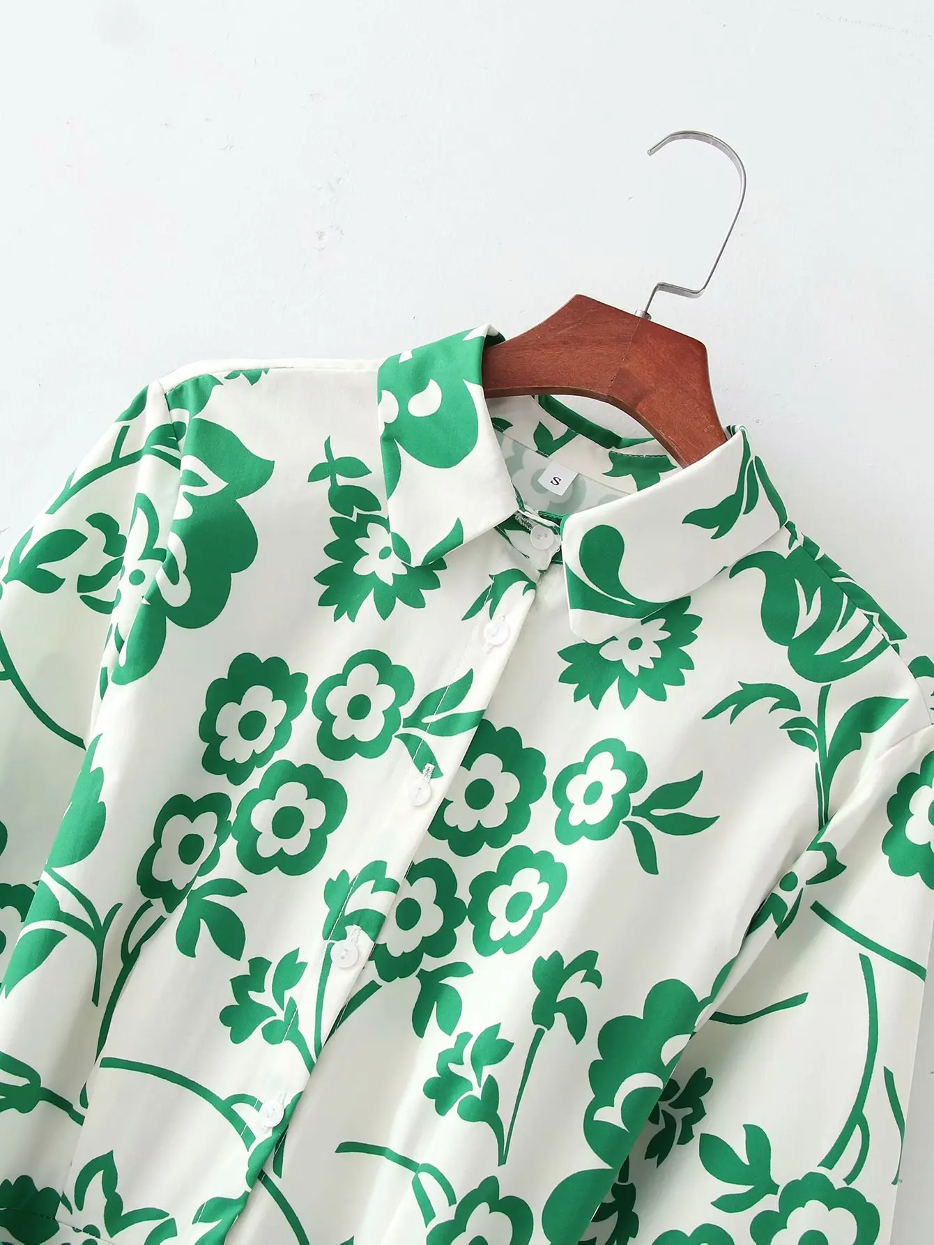 Summer Women Vintage Totem Floral Print Dress With Bow Female Sashes Midi Shirt Dress Chic Casual Slim Dresses Vestido