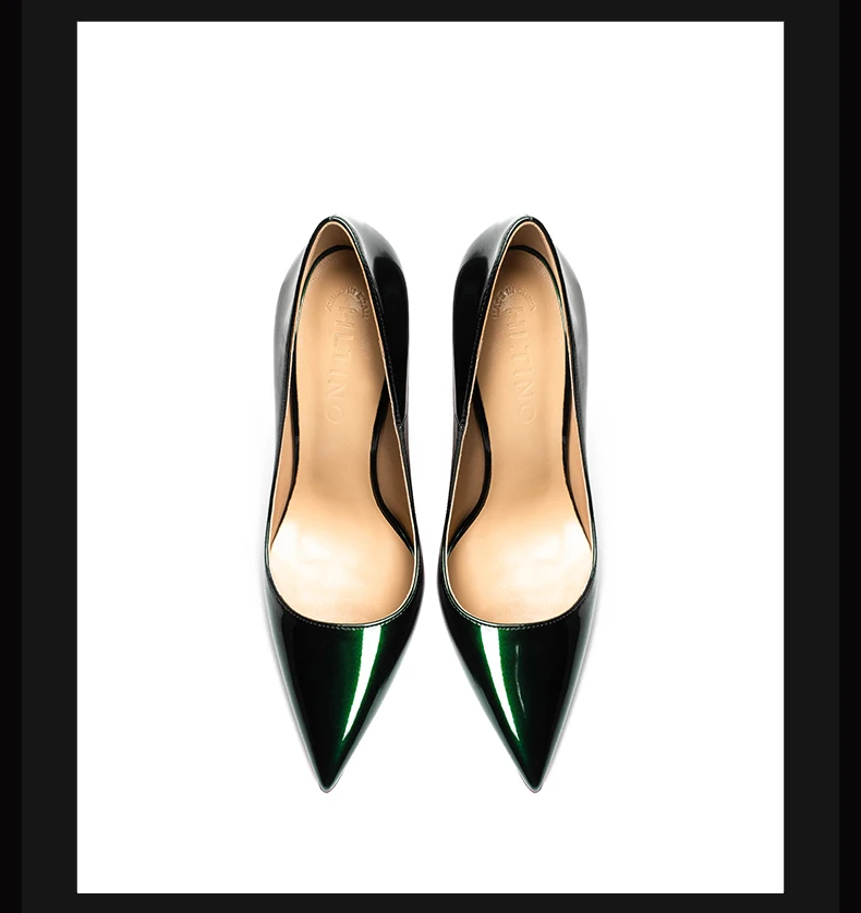 Luxury Genuine Leather Elegant Women's High Heels Shoes Pointed Toes Sexy Classic Red Soled Shoes Pumps Ladies Prom Shoes Women