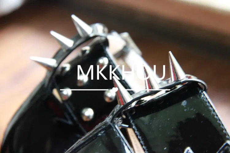 MKKHOU Fashion Pumps New Pointed Toe Stiletto 16cm High Heel Shoes Ankle Buckle Strap Rivet Punk Style Modern Women Shoes