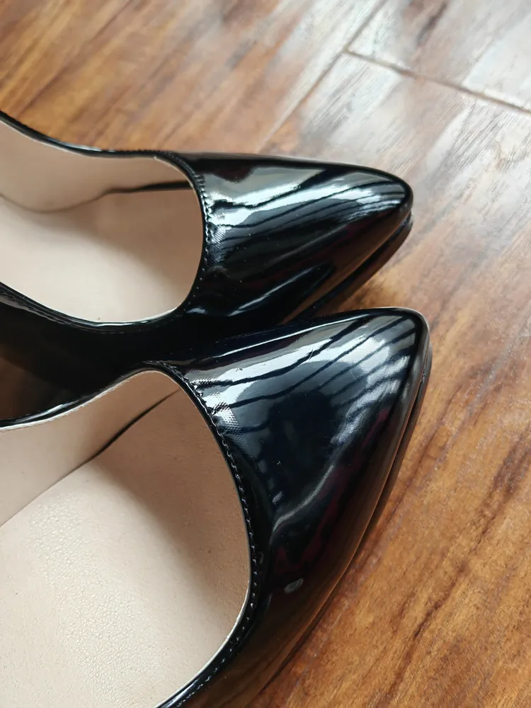 MKKHOU Fashion Pumps New Pointed Toe Stiletto 16cm High Heel Shoes Ankle Buckle Strap Rivet Punk Style Modern Women Shoes