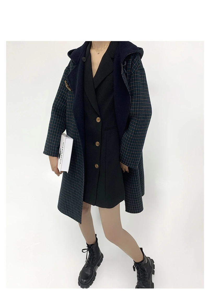 LMQ NEW Early Spring Suit Dress Women Slim Temperament Double Breasted Short A-Line Skirt Casual All-Match Long-Sleeved Top