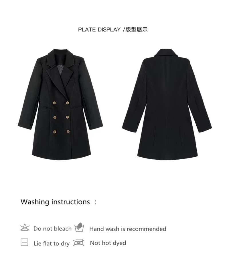 LMQ NEW Early Spring Suit Dress Women Slim Temperament Double Breasted Short A-Line Skirt Casual All-Match Long-Sleeved Top