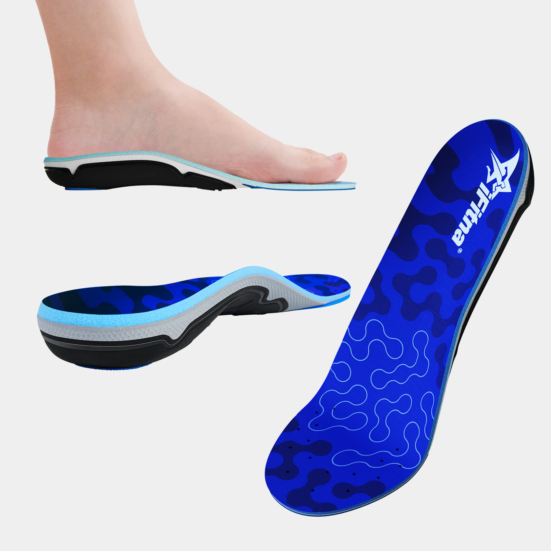 Orthopedic Plantillas Arch Support Insoles Men Women Sneakers Plantar Fasciitis,Flat Feet Orthotic Inserts Sports Shoe Sole
