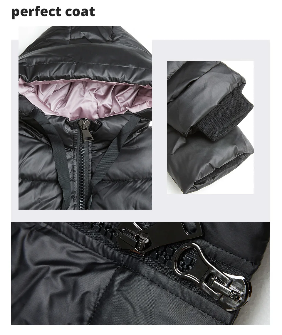 GASMAN 2022 Women's down jacket Long hooded fashion brand  coat women high street Quality Color contrast Windproof parkas 21792