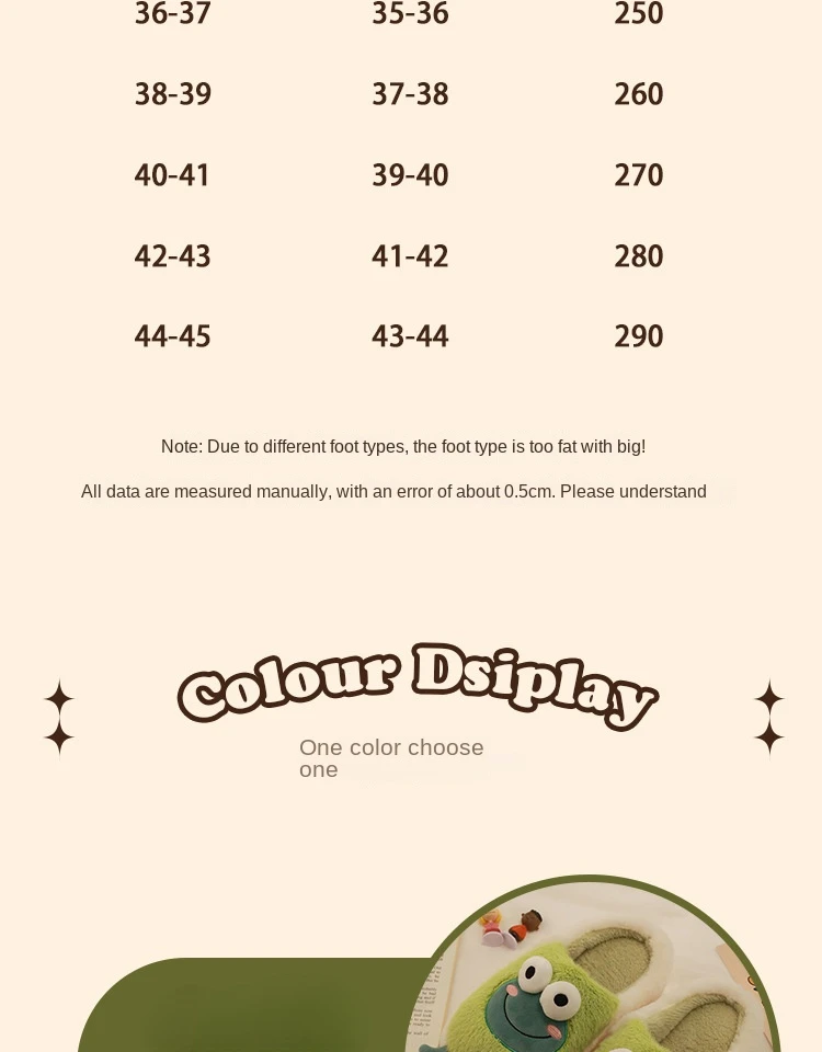 2022 Winter Slippers Women Men Home Floor Shoes Cute Frog Keep Warm Soft Plush Couples Indoor Slides Ladies Cotton Footwear