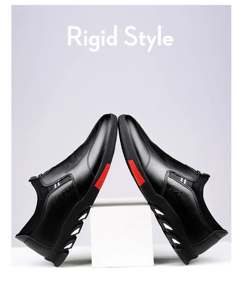 2024 New Leather Shoes Men's Leather Spring Autumn Men's Business Casual Soft-Soled Non-Slip Breathable All-Match Footwear 39-44