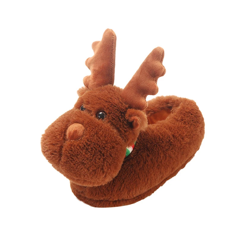 Tyrannosaurus Rex Plush Slippers For Men And Women Winter Cartoon Animals Indoor Cotton Shoes Home Warm Slippers Floor Shoes