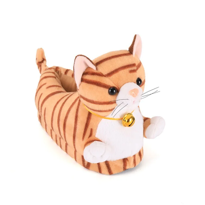 Tyrannosaurus Rex Plush Slippers For Men And Women Winter Cartoon Animals Indoor Cotton Shoes Home Warm Slippers Floor Shoes
