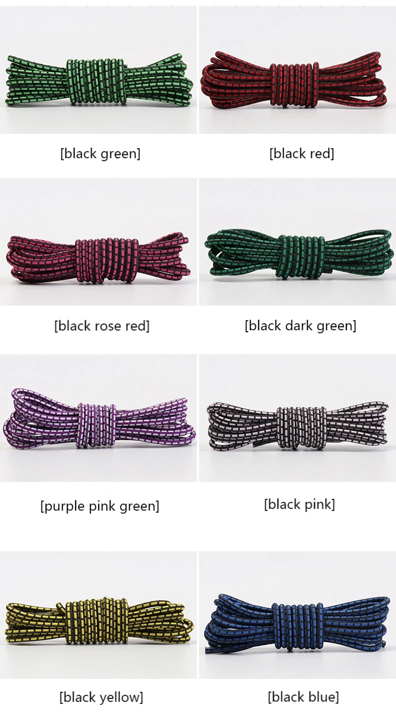 Strong Reflective Shoelaces Elastic Used For Sneakers No Tie Shoe Laces Spring Press Lock Convenient and Fast Lazy Shoelace