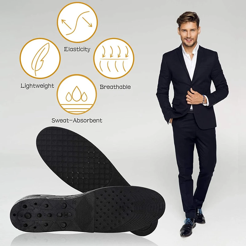 New Foot Pad Invisible Insole Cut Shoe Heel Insert Taller Support Absorbing Increase Height Heightening Cushion Lift Adjustable