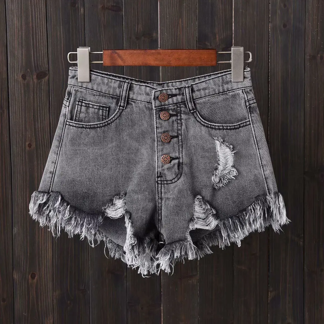 Casual Sexy Fashion Vintage Short Pants Women's Summer Clothing Jean Denim Shorts Female High Waist Ripped Aesthetic Korean 2025