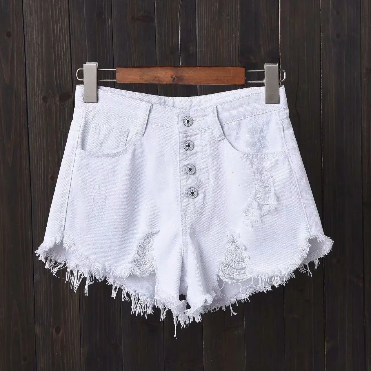 Casual Sexy Fashion Vintage Short Pants Women's Summer Clothing Jean Denim Shorts Female High Waist Ripped Aesthetic Korean 2025