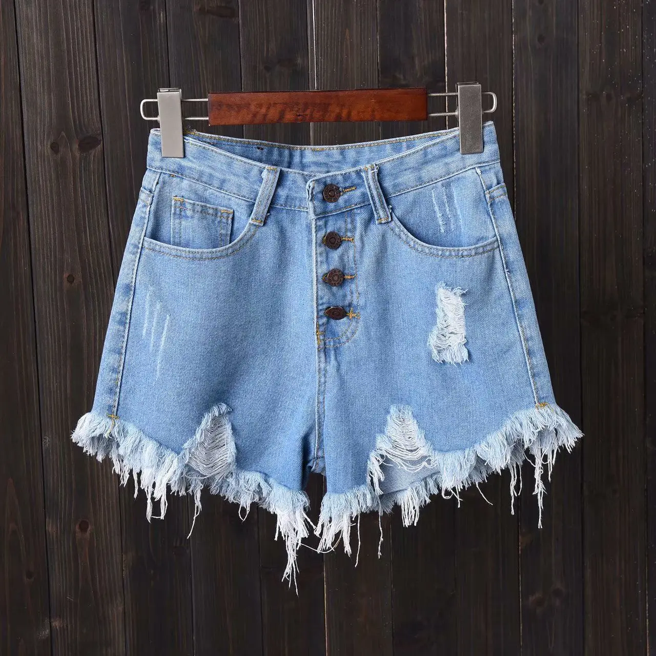 Casual Sexy Fashion Vintage Short Pants Women's Summer Clothing Jean Denim Shorts Female High Waist Ripped Aesthetic Korean 2025