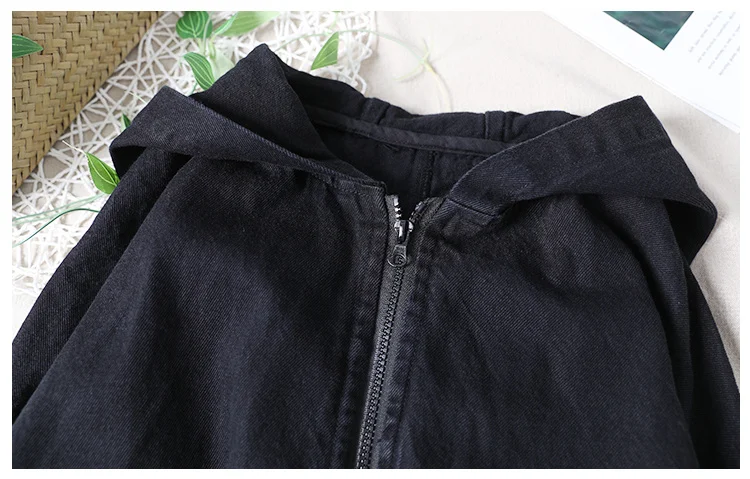 Amax luluE Autumn New Jacket 2024 Women White Hooded Zipper Coat Casual Loose Streetwear Female Pockets Vintage Harajuku Clothes
