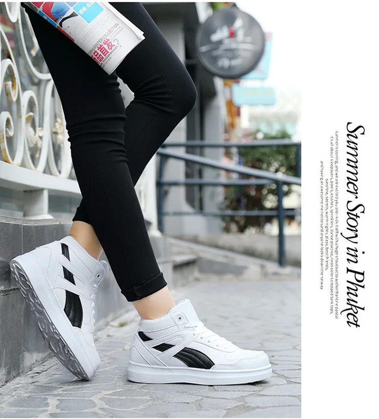 Spring Fashion Casual Shoes Men White Sneakers Breathable High top Flats Skateboarding Shoes 2025 New Unisex man shoes