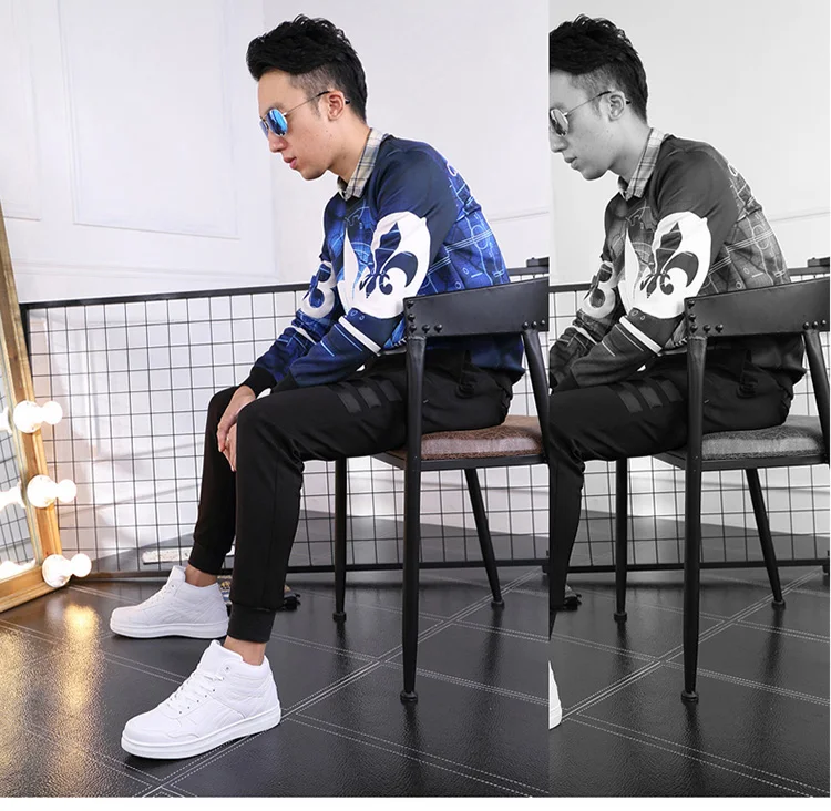 Spring Fashion Casual Shoes Men White Sneakers Breathable High top Flats Skateboarding Shoes 2025 New Unisex man shoes