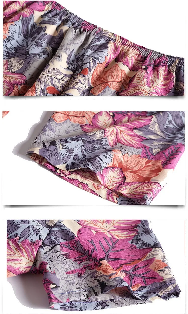 UHYTGF Middle-Aged Elderly Womens Suit Fashion Printing Casual Thin Summer Two-Piece Set Comfortable 3XL Big Size Tracksuit 1378