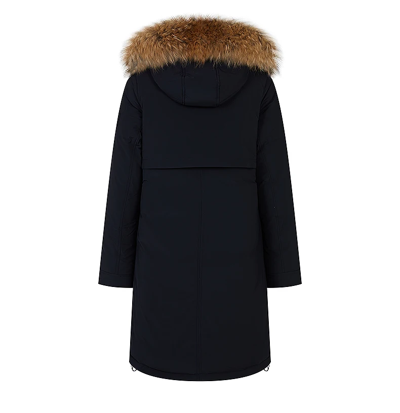 HaiLuoZi 2022 Winter New Arrival Women's Jacket Fashion Casual Raccoon Big Fur Collar Down Jackets Women Coat Parka Outerwear 89