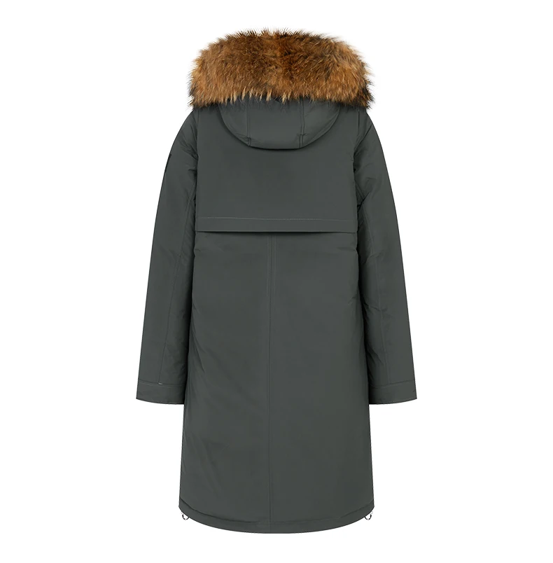 HaiLuoZi 2022 Winter New Arrival Women's Jacket Fashion Casual Raccoon Big Fur Collar Down Jackets Women Coat Parka Outerwear 89