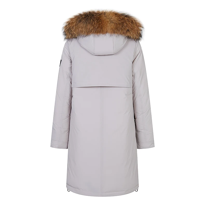 HaiLuoZi 2022 Winter New Arrival Women's Jacket Fashion Casual Raccoon Big Fur Collar Down Jackets Women Coat Parka Outerwear 89