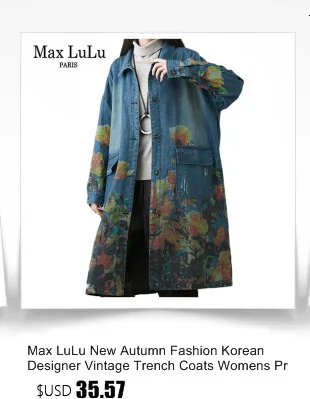 Amax luluE 2024 Autumn Korean Luxury Brand Ladies Vintage Demin Coats Women Casual Printed Trenches Hooded Oversized Windbreaker