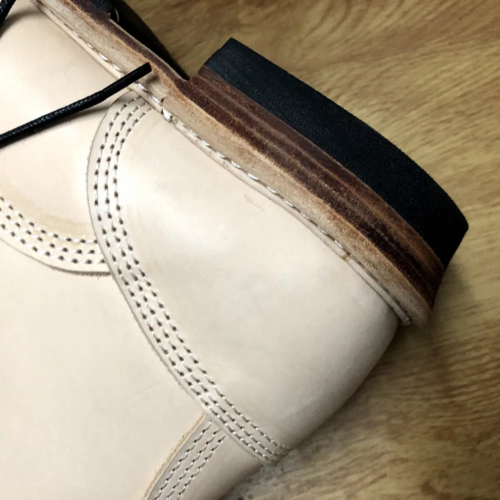 P001 Red Tornado Men's Genuine Cow Leather Motorcycle High Heel Casual Rider Footwear Cowhide Good Quality Goodyear Welted Boots
