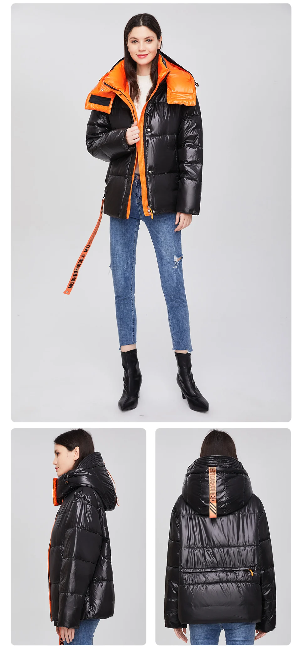 GASMAN 2022 Parka hooded thick winter women jacket fashion Women coat brand zipper outwear Female solid autumn puffer jacket 213