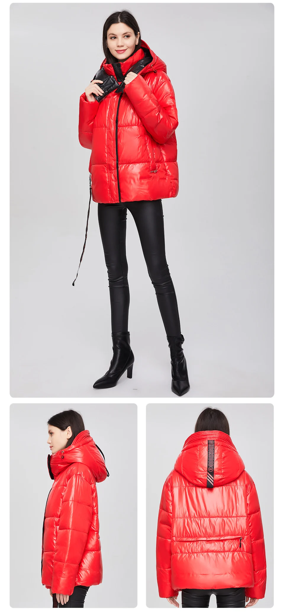GASMAN 2022 Parka hooded thick winter women jacket fashion Women coat brand zipper outwear Female solid autumn puffer jacket 213