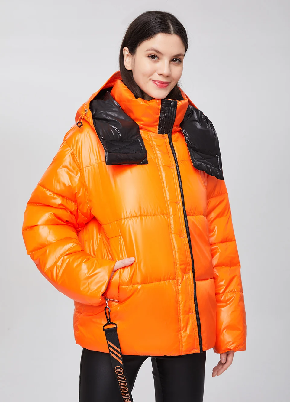 GASMAN 2022 Parka hooded thick winter women jacket fashion Women coat brand zipper outwear Female solid autumn puffer jacket 213