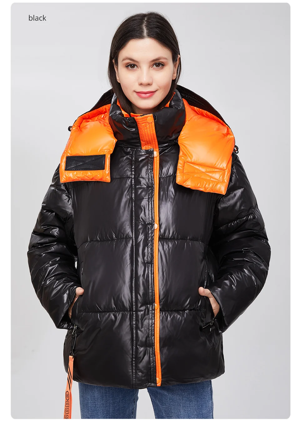 GASMAN 2022 Parka hooded thick winter women jacket fashion Women coat brand zipper outwear Female solid autumn puffer jacket 213
