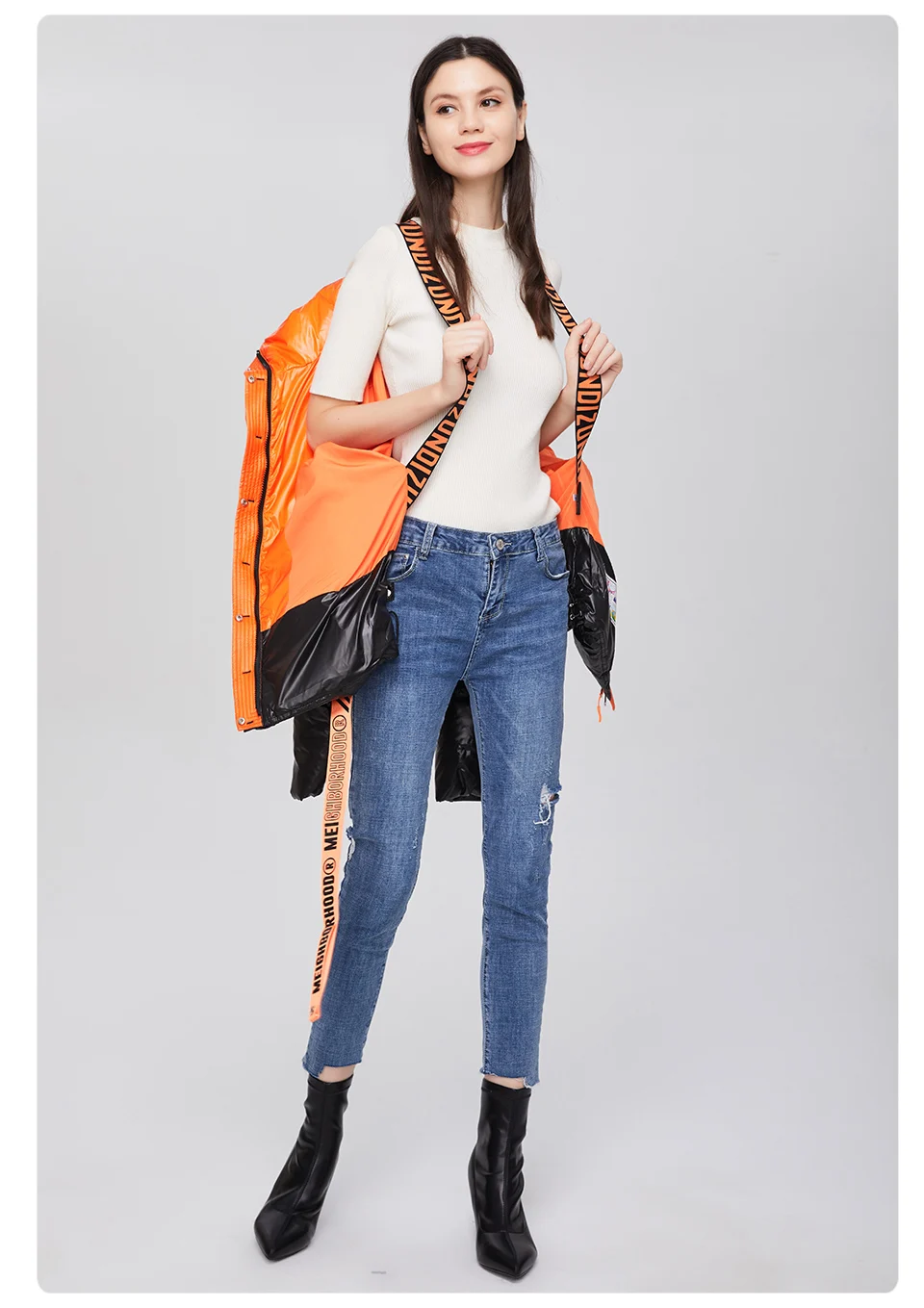 GASMAN 2022 Parka hooded thick winter women jacket fashion Women coat brand zipper outwear Female solid autumn puffer jacket 213
