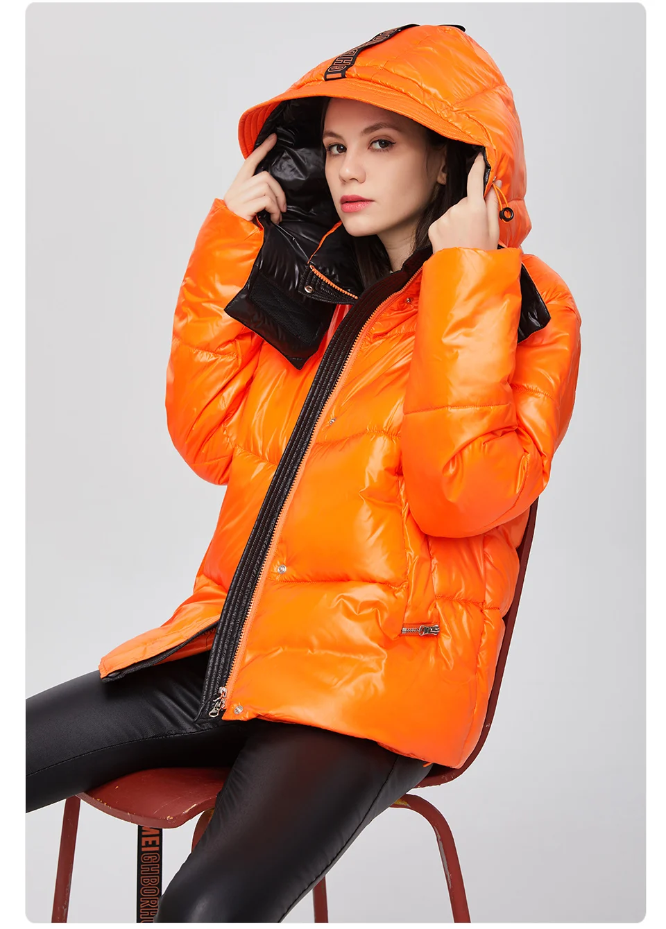 GASMAN 2022 Parka hooded thick winter women jacket fashion Women coat brand zipper outwear Female solid autumn puffer jacket 213