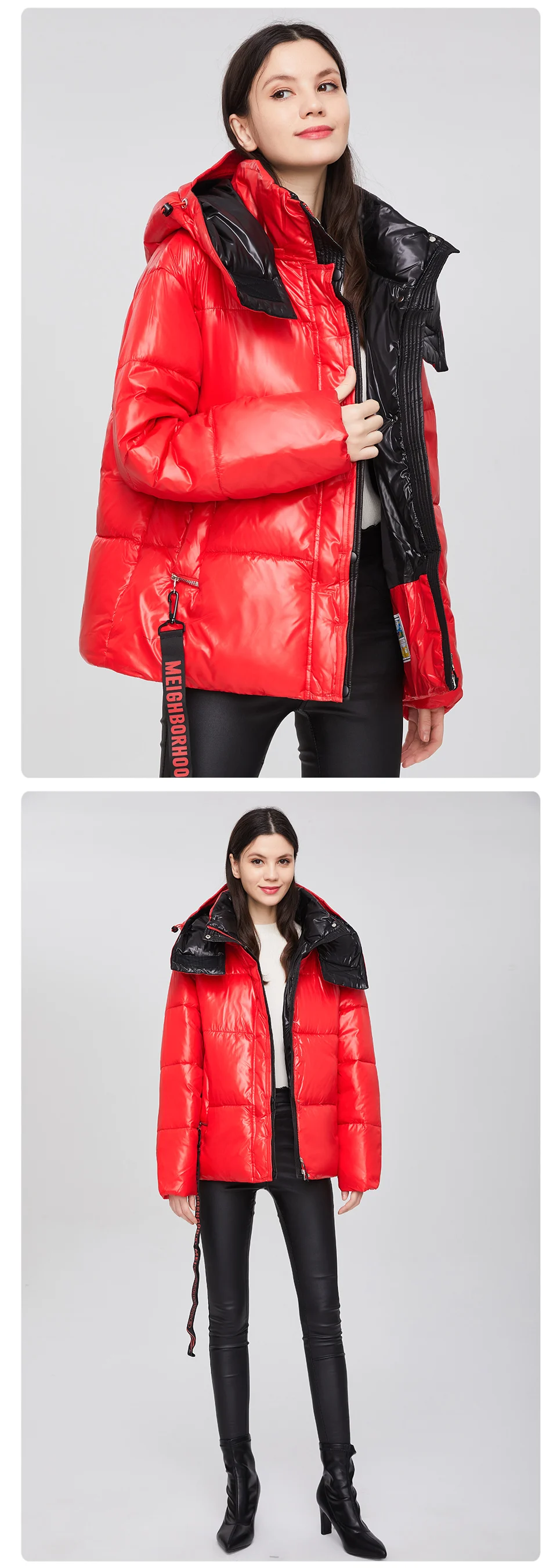 GASMAN 2022 Parka hooded thick winter women jacket fashion Women coat brand zipper outwear Female solid autumn puffer jacket 213