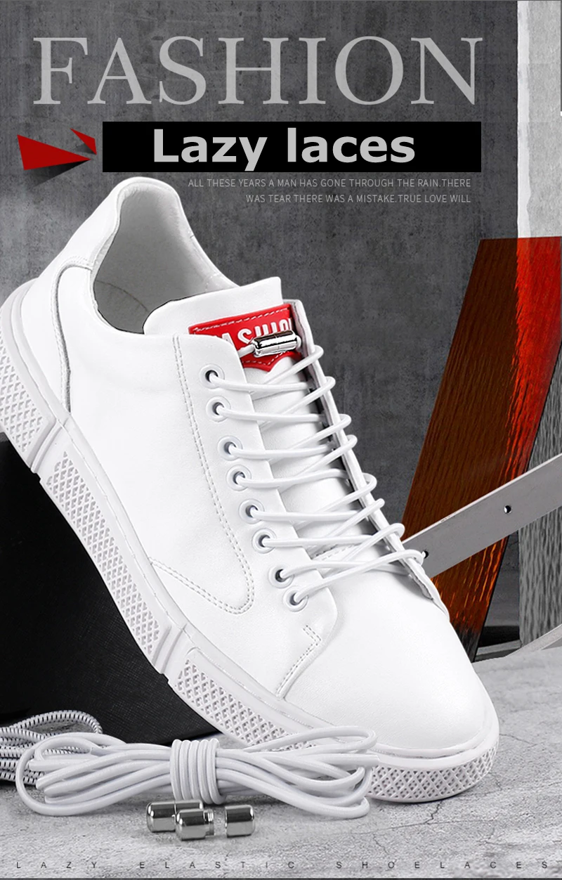 No Tie Shoe Laces Shoes Round Shoelaces for Sneakers Rubber Elastic Laces Without Ties Kids Adult Quick Shoe Lace Rubber Bands