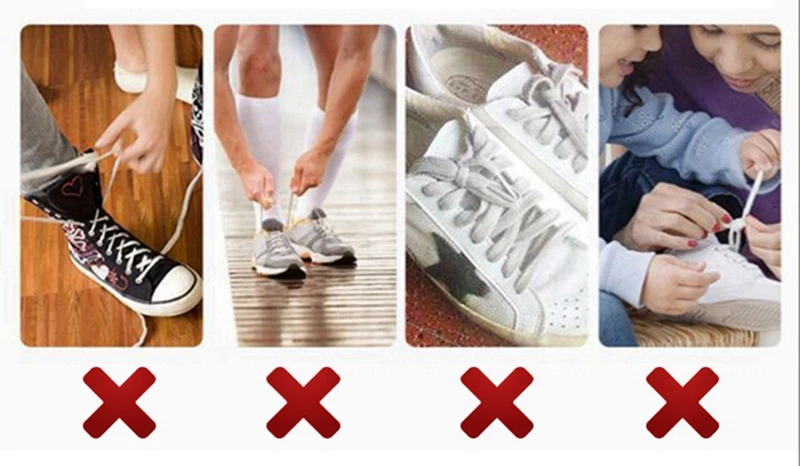 No Tie Shoe Laces Shoes Round Shoelaces for Sneakers Rubber Elastic Laces Without Ties Kids Adult Quick Shoe Lace Rubber Bands