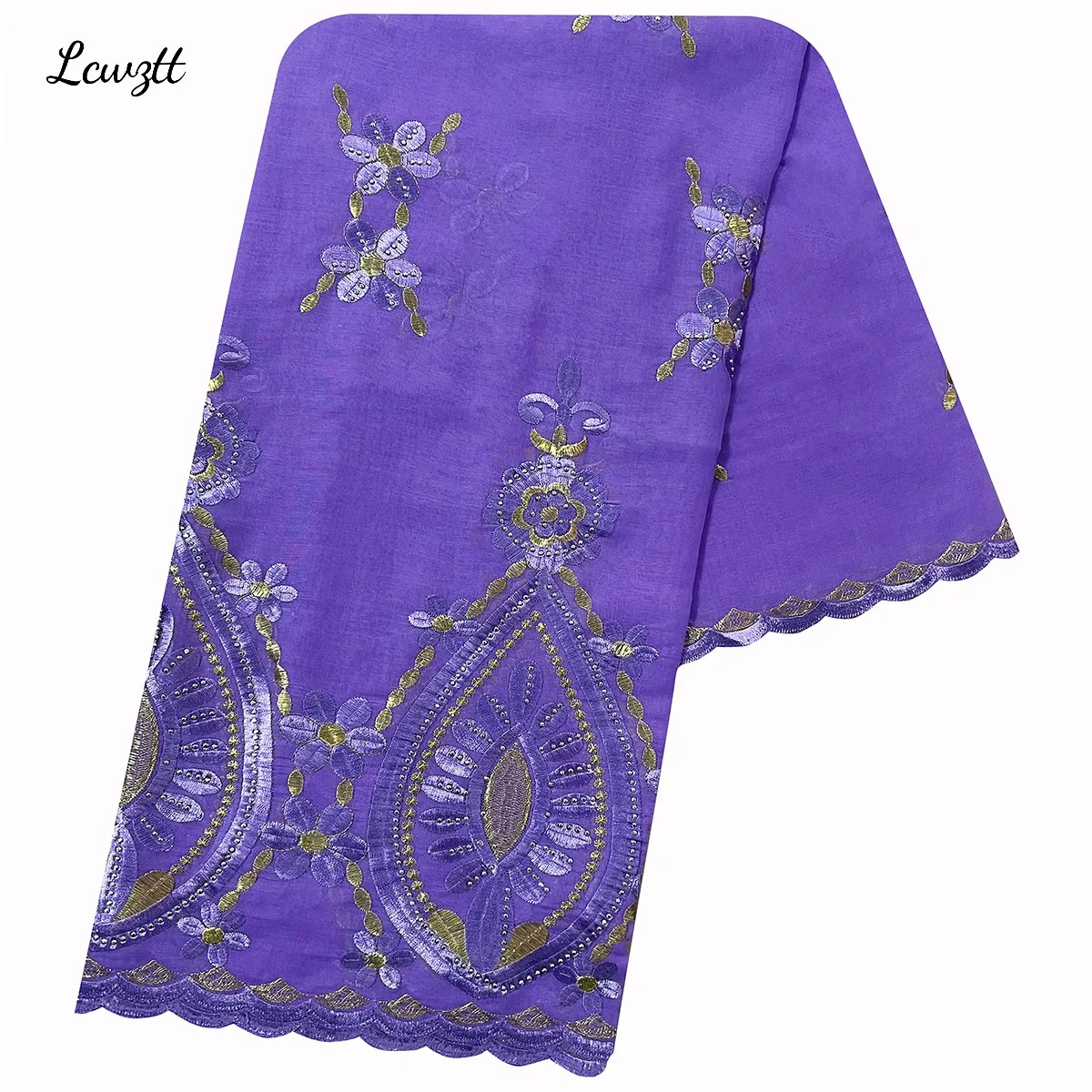 2026 Fashion Hot Sale African Women Scarfs Big Circle Design Big Embrodiery Cotton Big Size Muslim Scarf for Shawls Pashmina